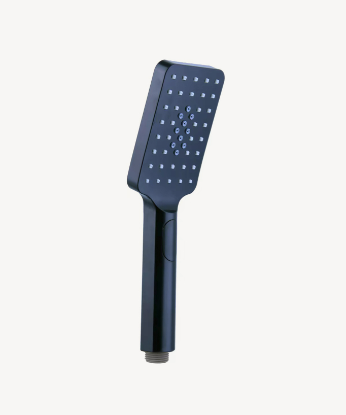 Douchette à main rectangle à deux jets - Noir
