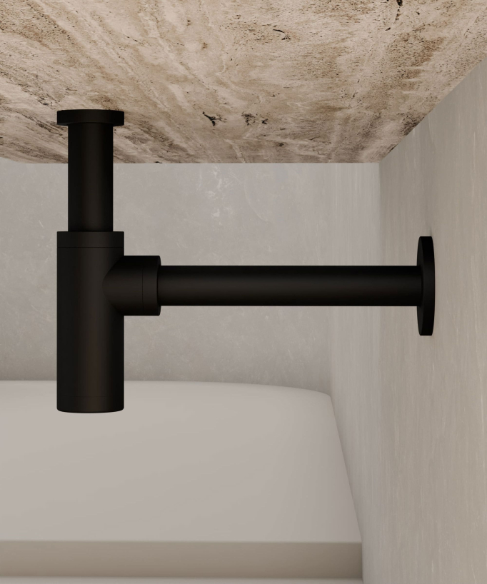 Siphon de lavabo - Noir