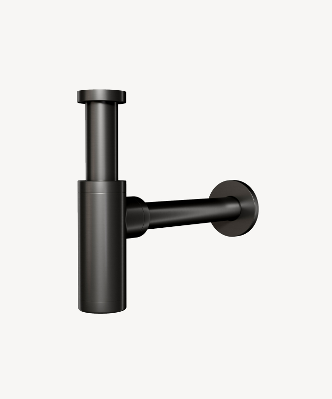 Siphon de lavabo - Gun métal