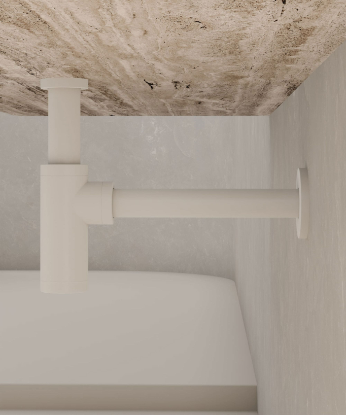 Siphon de lavabo - Blanc