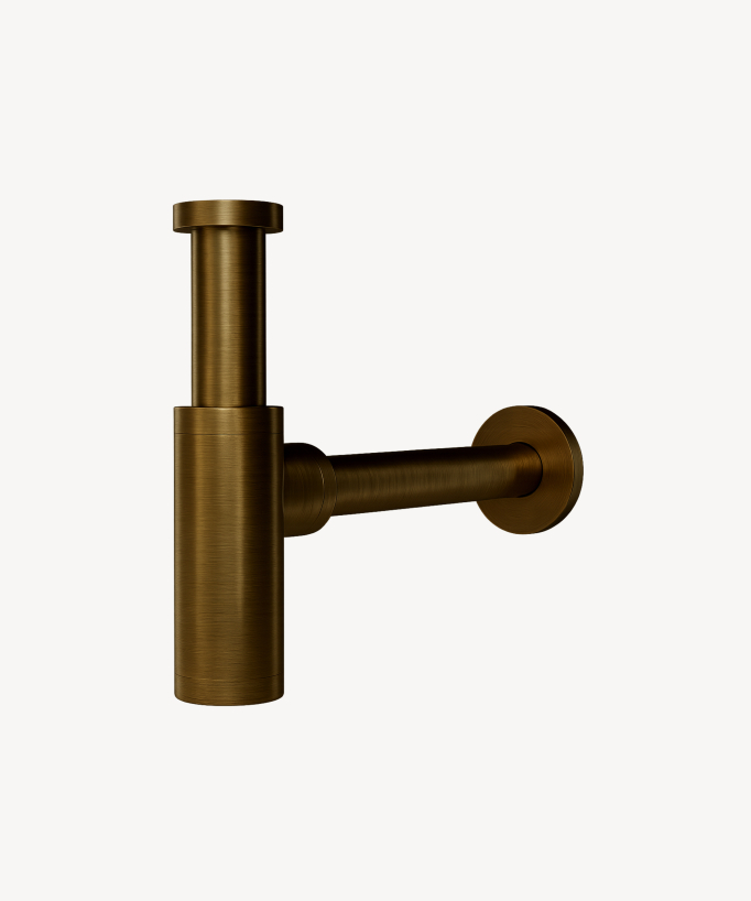 Siphon de lavabo - Bronze