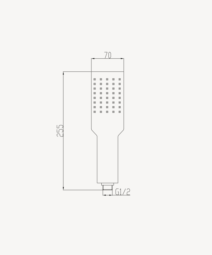 Douchette à main en acier inoxydable 1 jet - Chromé