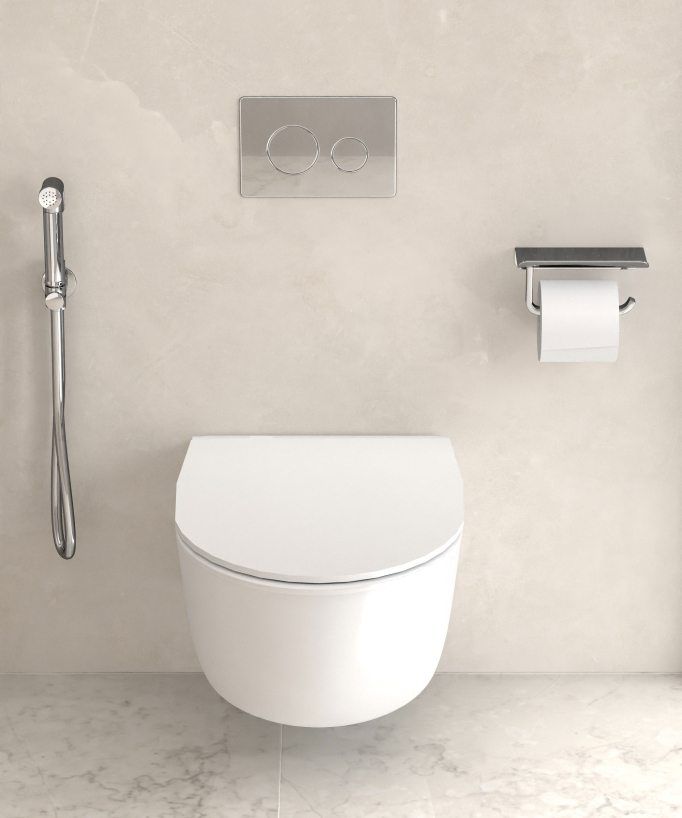 Dérouleur papier toilette mural Chromé - Corbeau