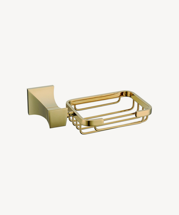 Porte-savon panier mural Doré - Chloe
