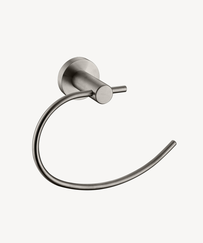 Anneau porte serviette Nickel brossé - Corbeau