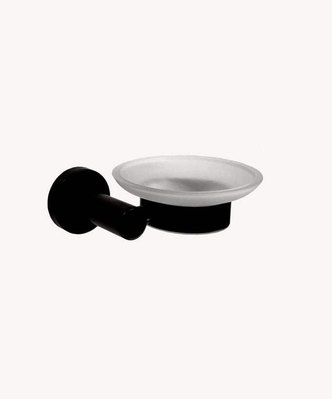 Porte-savon mural Noir - Corbeau