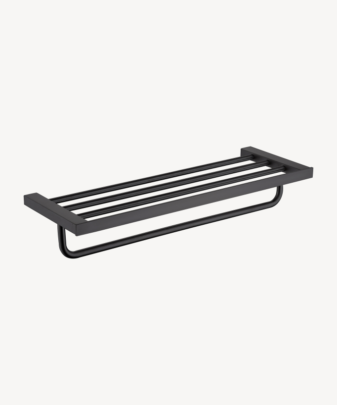 Rack porte serviettes mural Gun métal - Sirius