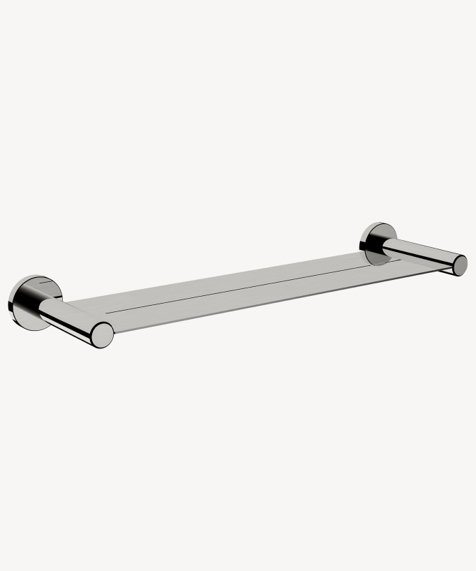 Etagère murale de salle de bain Nickel brossé - Corbeau