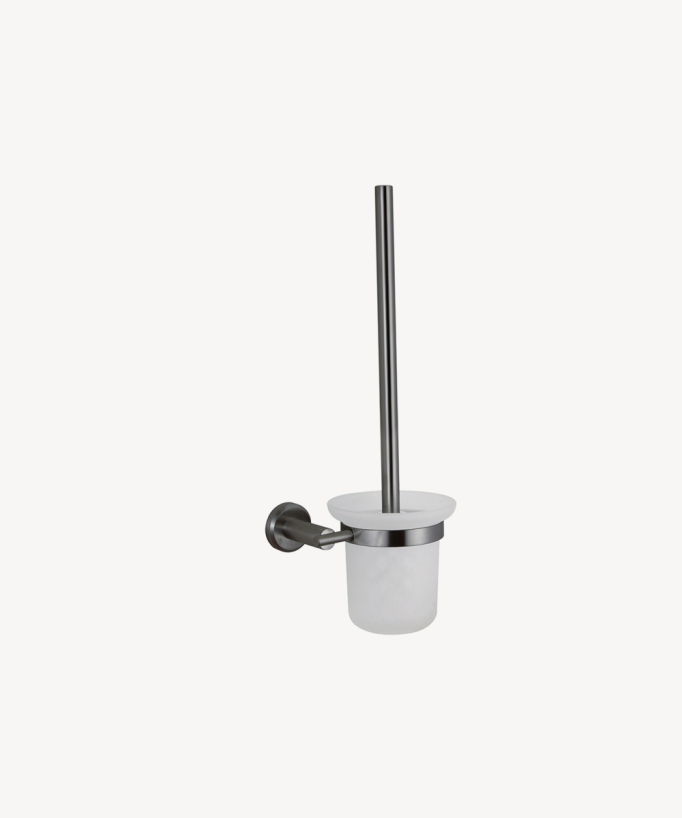 Porte-balai WC Gun métal - Corbeau