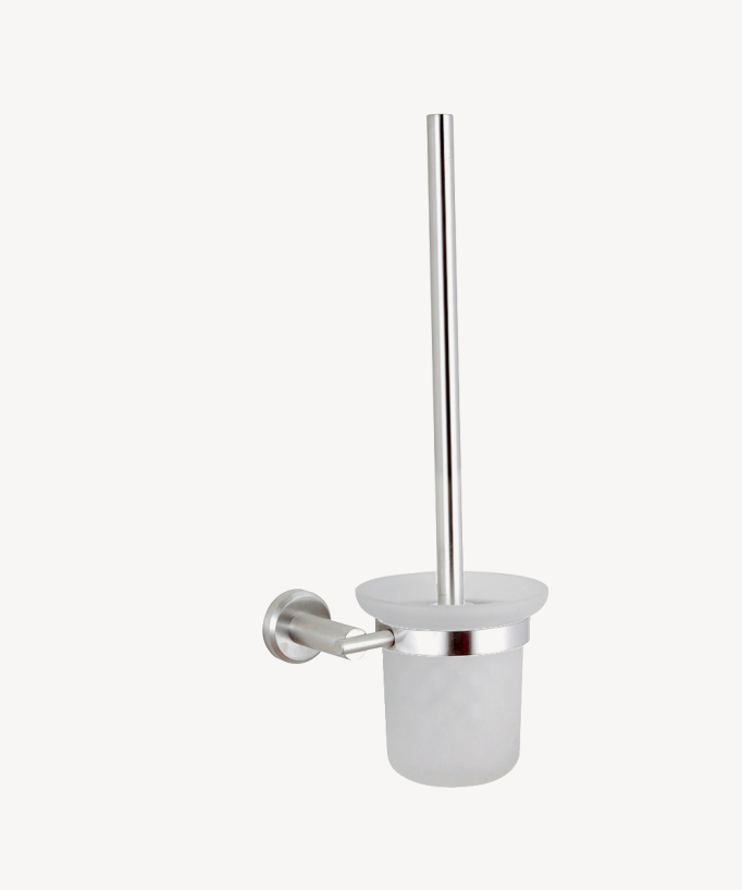 Porte-balai WC Chromé - Corbeau