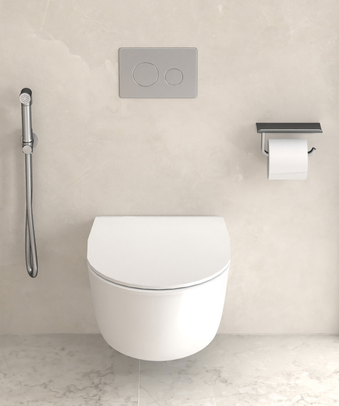 Dérouleur papier toilette mural Nickel brossé - Corbeau