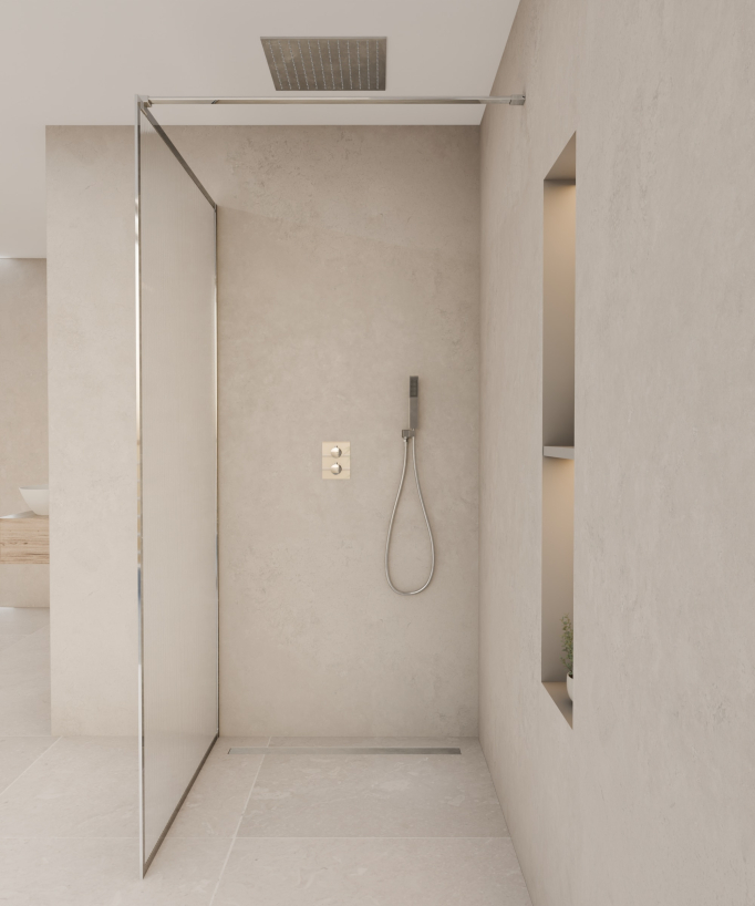 Caniveau de douche en inox - 1100 mm