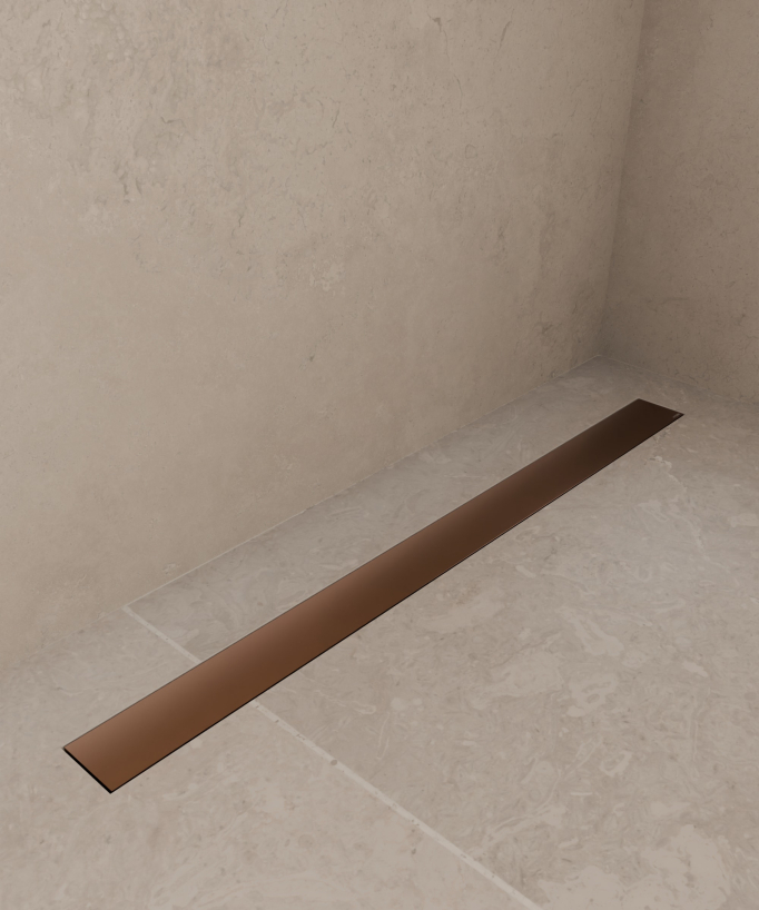 Caniveau de douche en inox - 1100 mm