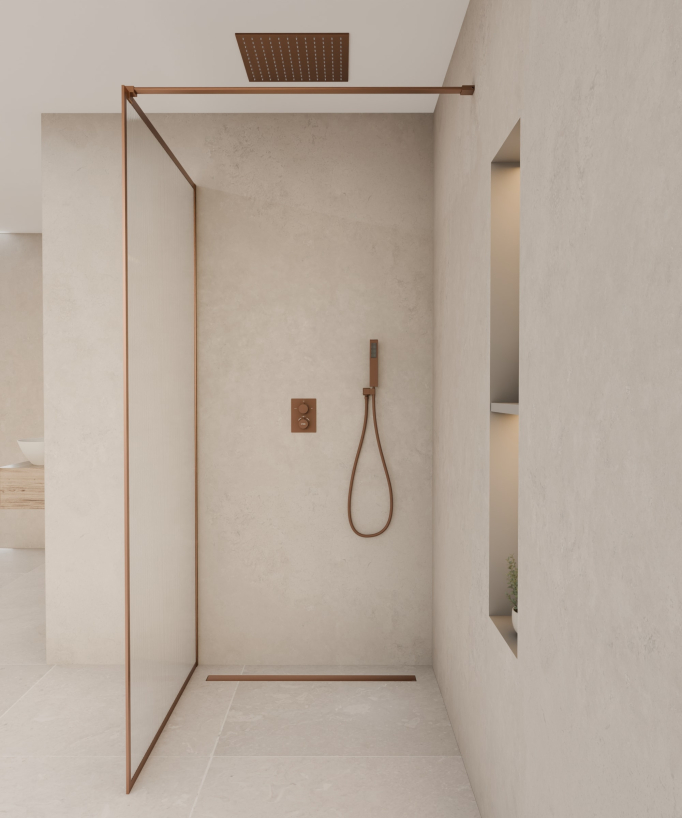 Caniveau de douche en inox - 1000 mm