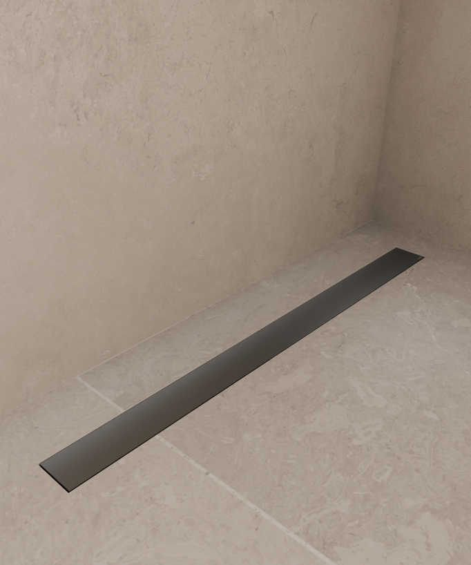 Caniveau de douche en inox - 1100 mm