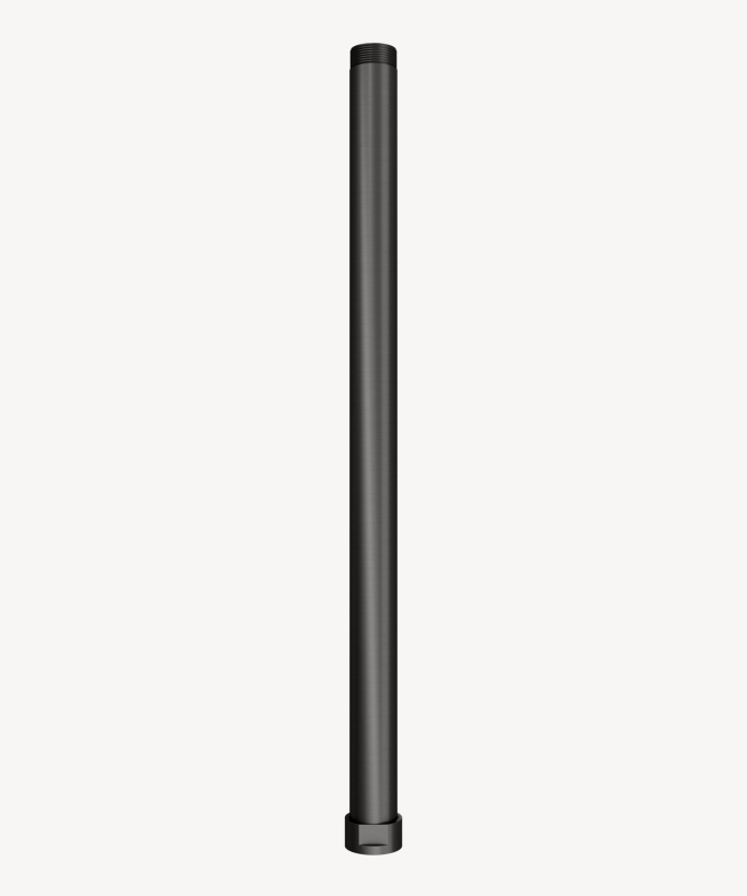 Extension colonne de douche 35 cm - Gun métal