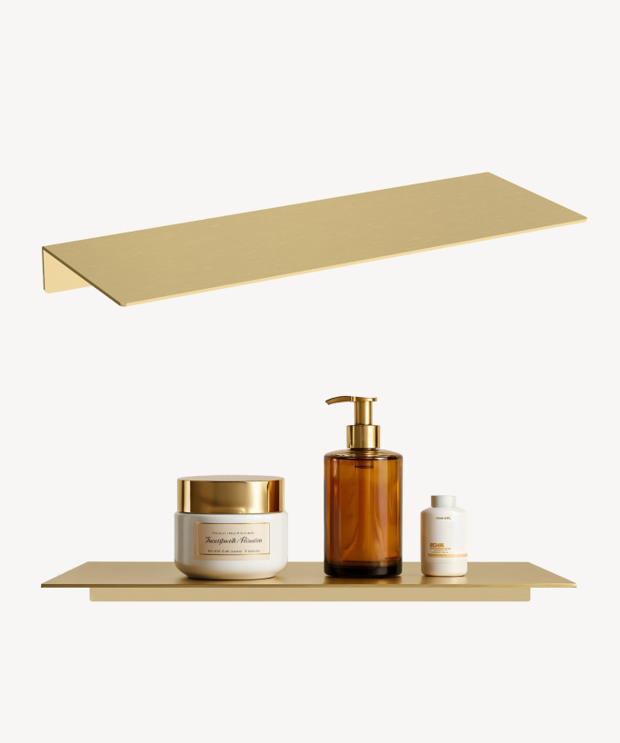 Etagère murale inox en 50 cm