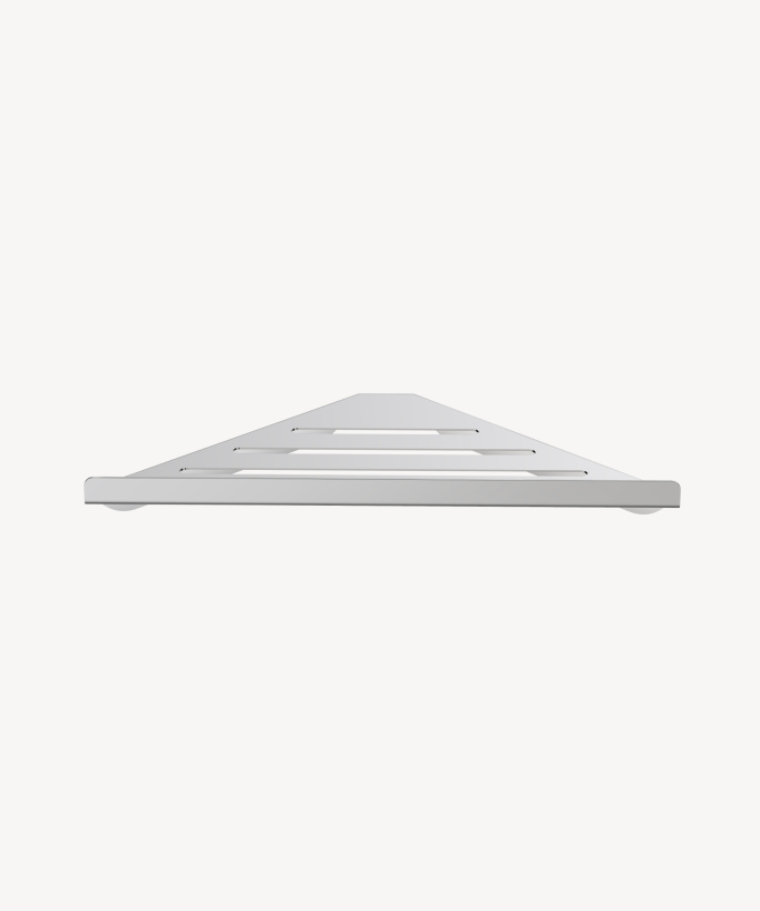 Etagère d'angle inox - Chromé