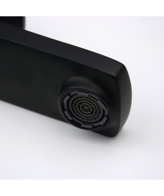 Robinet pour Vasque Noir Mate Mono Trou style épuré