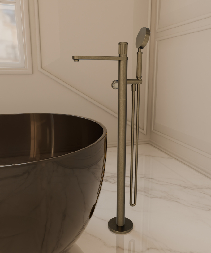 Mitigeur thermostatique de baignoire sur pied - Hera