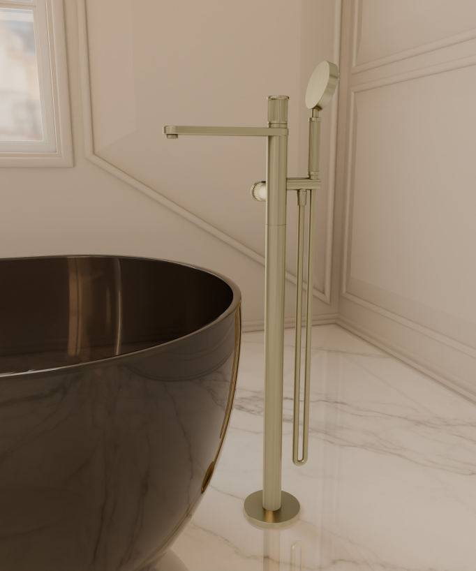 Mitigeur thermostatique de baignoire sur pied - Hera