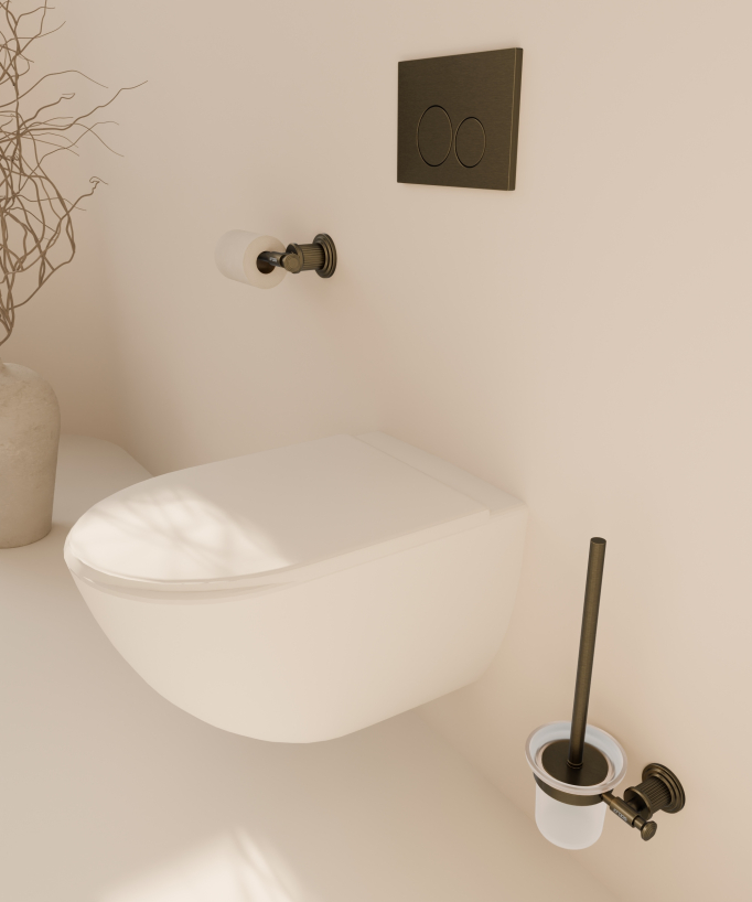 Porte-papier toilette mural Bronze - Hera