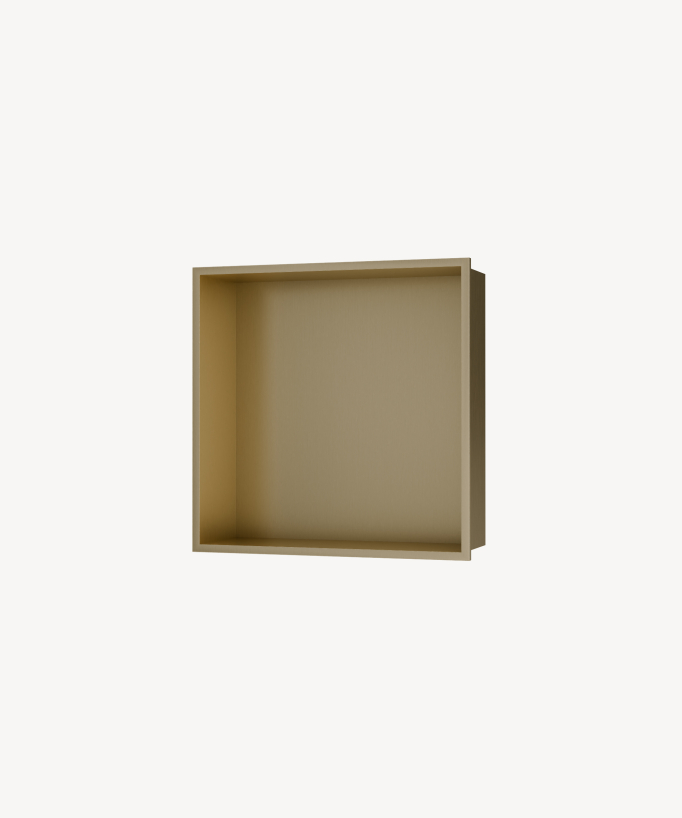Niche salle de bain encastrable - Doré brossé