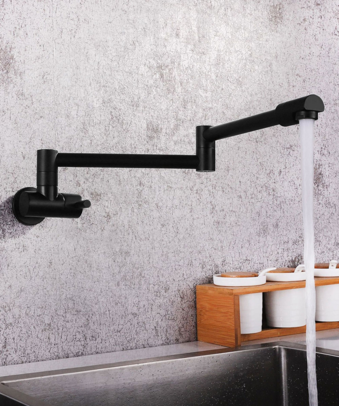 Mitigeur de cuisine mural eau froide Noir - Corbeau