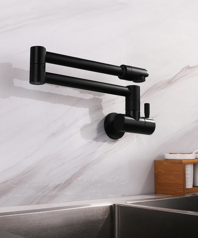 Mitigeur de cuisine mural eau froide Noir - Corbeau