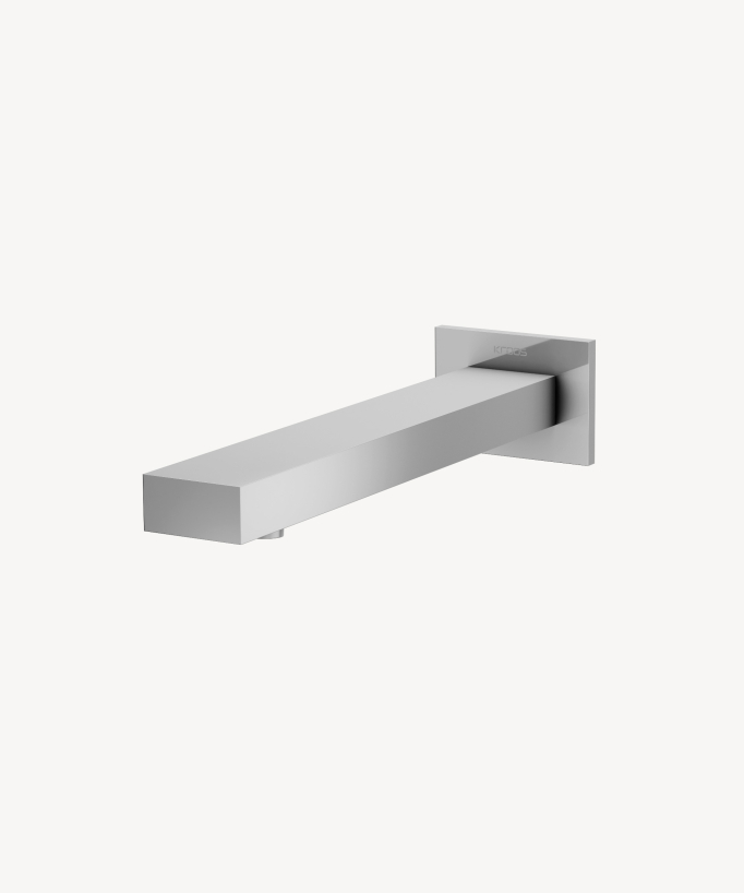 Robinet de lavabo mural automatique, eau froide Chromé - Sirius