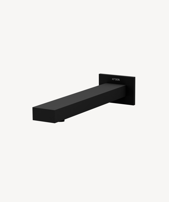 Robinet de lavabo mural automatique, eau froide Noir - Sirius