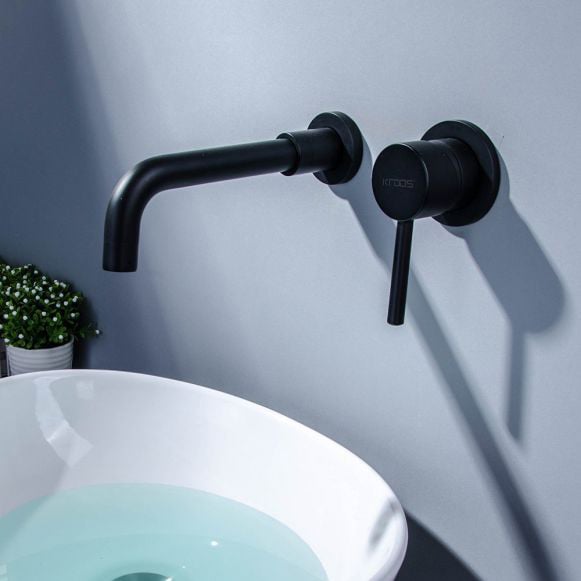 Robinet de salle de bain avec mitigeur à levier unique pour lavabo ou  lavabo Doré