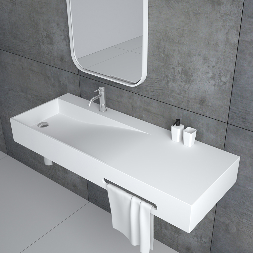 Lavabo suspendu : un ajout élégant pour votre salle de bain.
