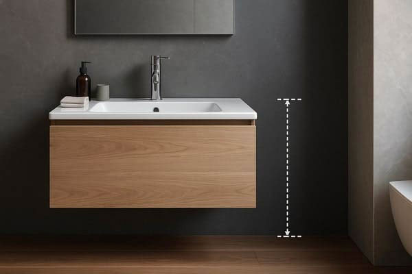 A quelle hauteur fixer un meuble de salle de bain ?