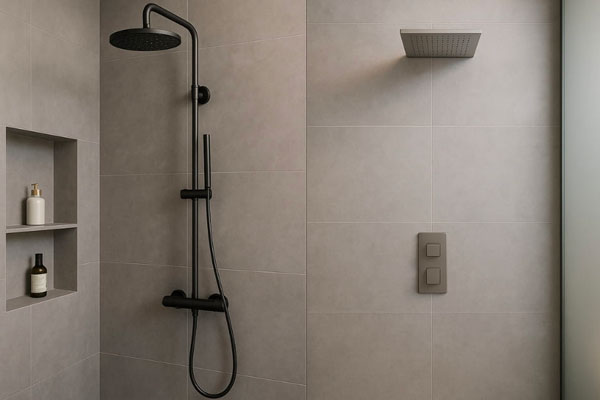 Colonne de douche murale ou encastrée ?