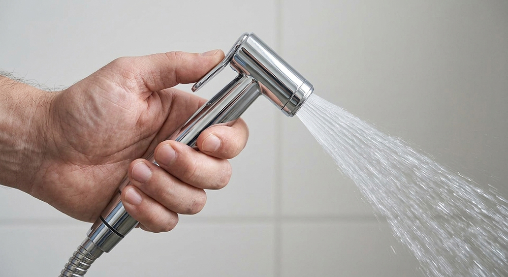 Utiliser une douchette wc à impulsion 