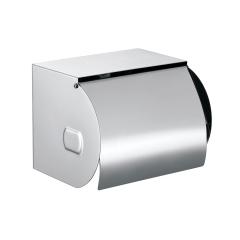 Dérouleur papier toilette avec couvercle - Chromé